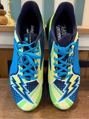 BROOKS Launch 8 BRAVE LIKE GABE Thundercloud RUNNING SHOES in Multi Mens 9.5